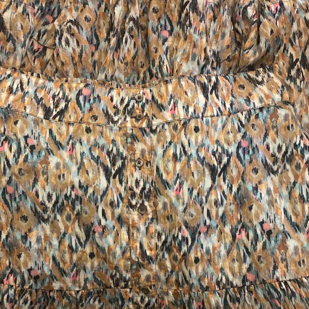 NWT NIC+ZOE Up Beat Ikat Tiered Maxi Skirt size PL Still available at Saks Fifth - Picture 10 of 13